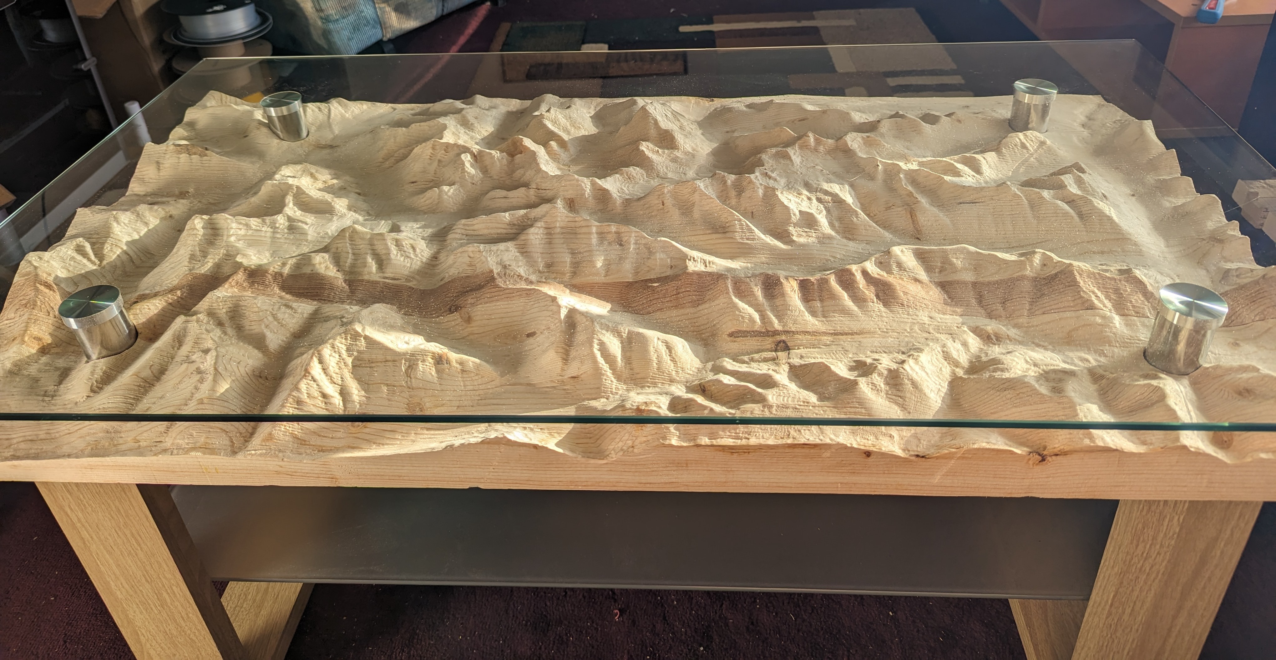 Temple Mountain Range Topographic Table